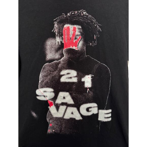 21 Savage It’s All A Blur Tour 2023 Official Merch T-Shirt Drake Medium Black - Picture 2 of 5